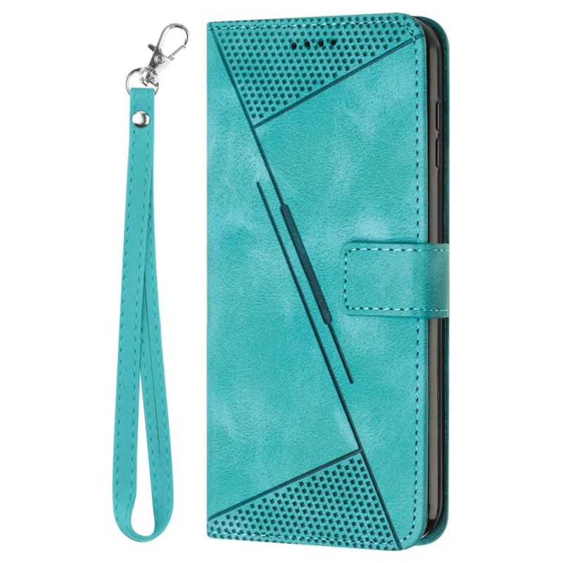 Fliptok Realme 12 Pro / 12 Pro Plus Háromszögek Minta