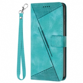 Fliptok Realme 12 Pro / 12 Pro Plus Háromszögek Minta