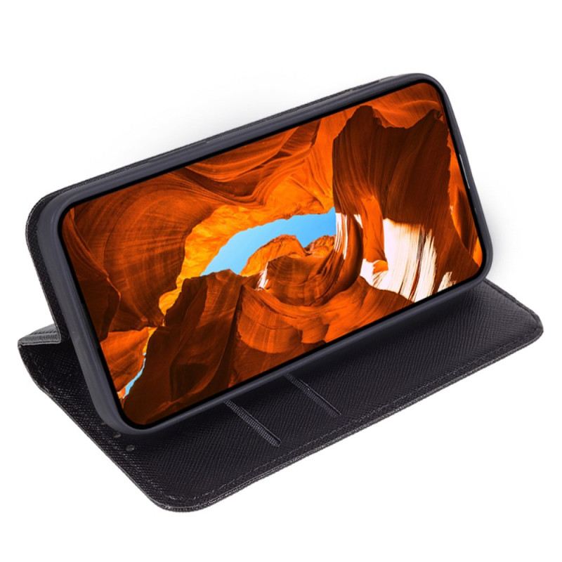 Fliptok Realme 12 Pro / 12 Pro Plus Kereszt Textúra