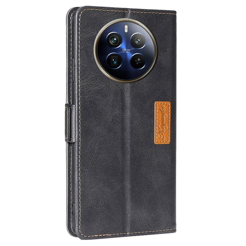 Fliptok Realme 12 Pro / 12 Pro Plus Kéttónusú Dupla Csat