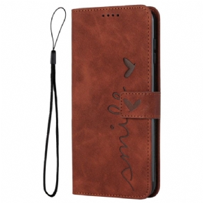 Fliptok Realme 12 Pro / 12 Pro Plus Mosolyogj Lanyardra