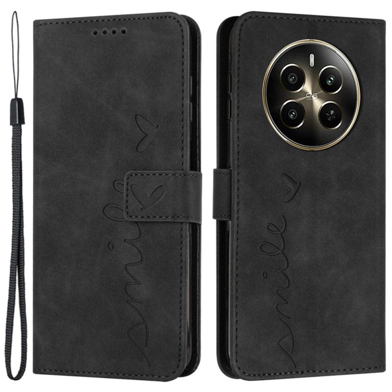 Fliptok Realme 12 Pro / 12 Pro Plus Mosolyogj Lanyardra