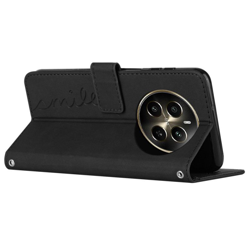 Fliptok Realme 12 Pro / 12 Pro Plus Mosolyogj Lanyardra