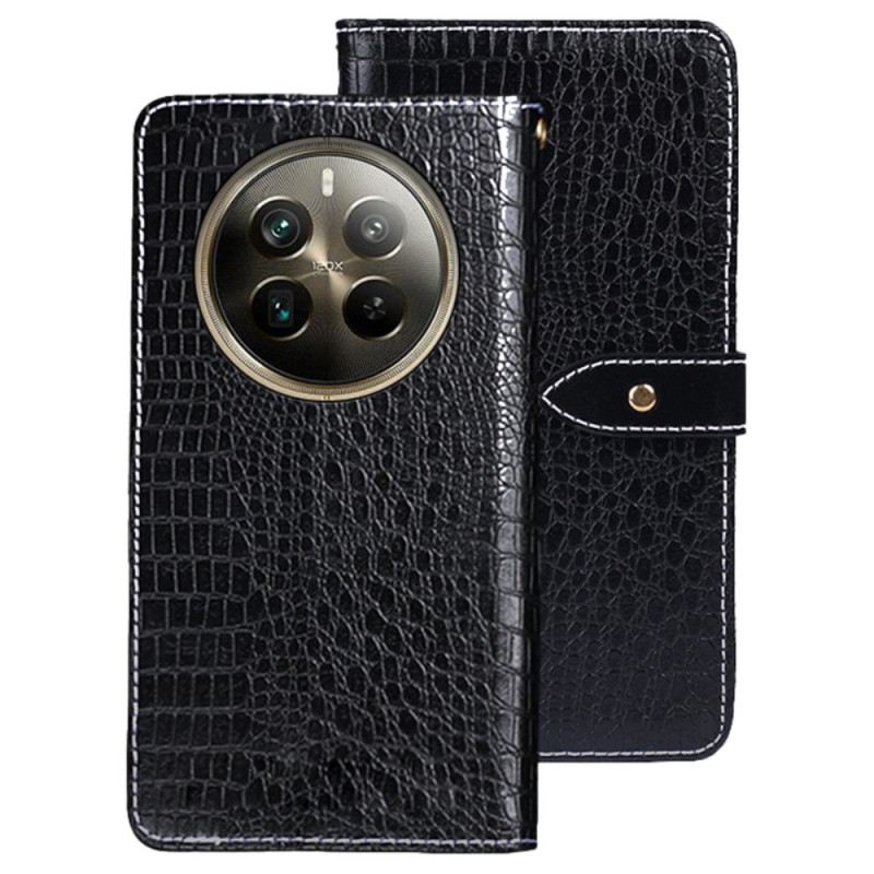 Kinyitható Bőrtok Realme 12 Pro / 12 Pro Plus Krokodil Textúra