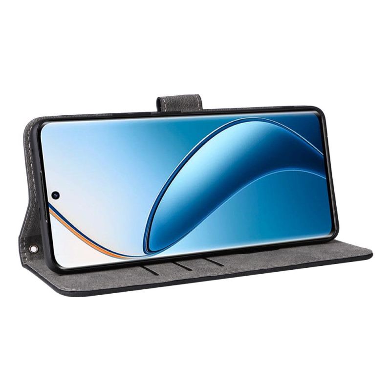 Kinyitható Bőrtok Realme 12 Pro / 12 Pro Plus Rfid Blokkolással És Rögzítővel