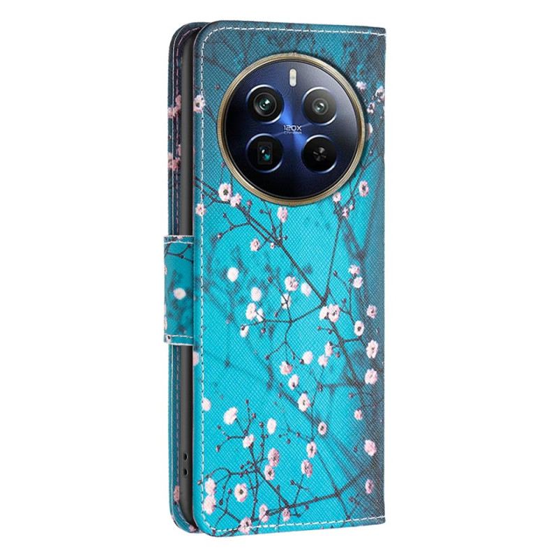 Kinyitható Bőrtok Realme 12 Pro / 12 Pro Plus Virágzó Ágak