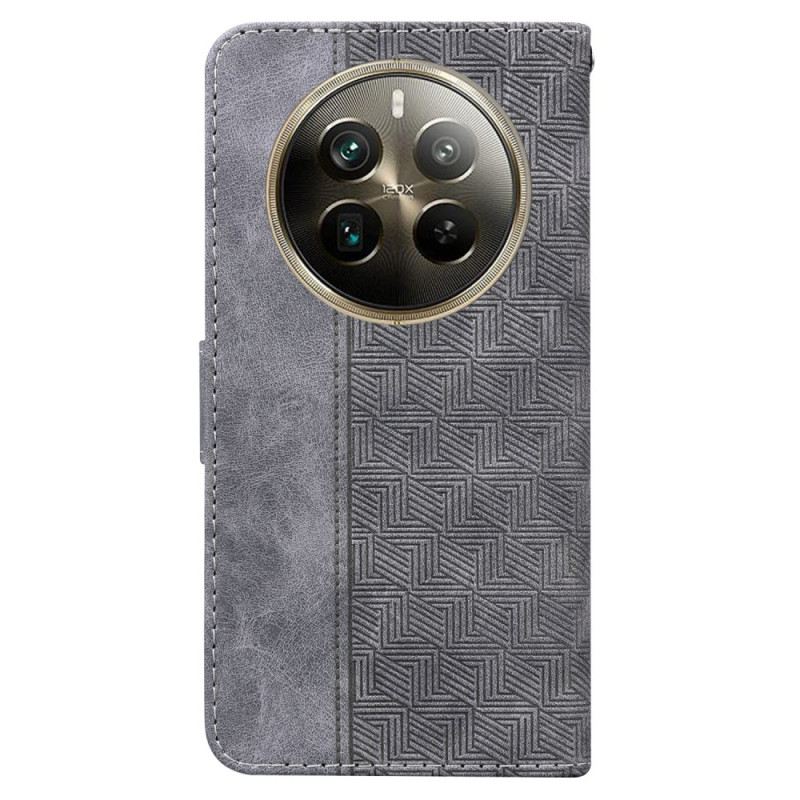 Kinyitható Tokok Realme 12 Pro / 12 Pro Plus Pántos Szőtt Minta