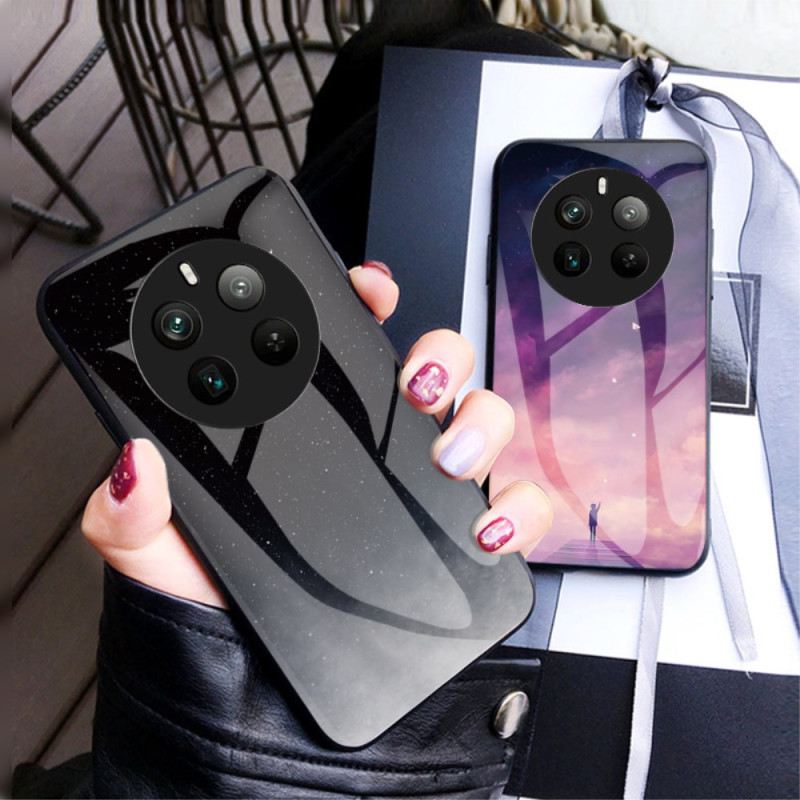 Mobiltelefon Tokok Realme 12 Pro / 12 Pro Plus Csillagos Égbolt Edzett Üveg