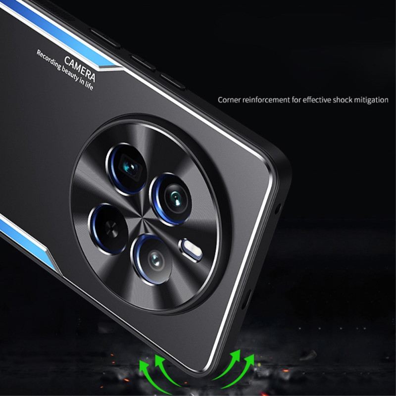 Mobiltelefon Tokok Realme 12 Pro / 12 Pro Plus Metal Effect Support