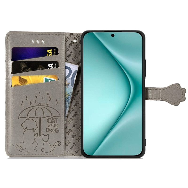 Bőrtok Huawei Pura 70 Kutyák És Macskák