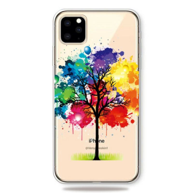 Tok iPhone 11 Pro Max Varrat Nélküli Akvarell Fa