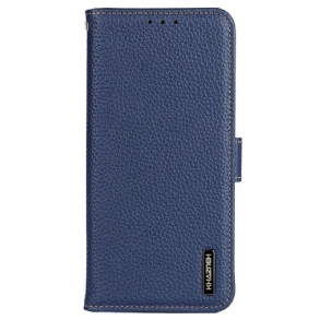Fliptok / Bőrtok Xiaomi Redmi Note 12 5G Khazneh Licsi Bőr
