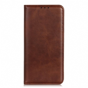 Fliptok Xiaomi Redmi Note 12 5G Bőrtok Klasszikus Hasított Bőr