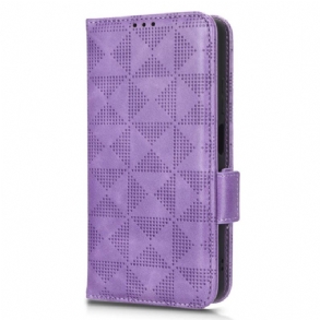 Fliptok Xiaomi Redmi Note 12 5G Háromszögek Zsinórral