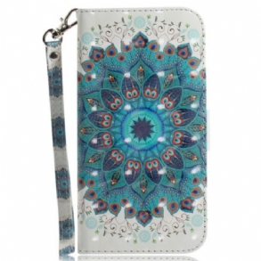 Fliptok Xiaomi Redmi Note 12 5G szíjjal Pántos Mandala