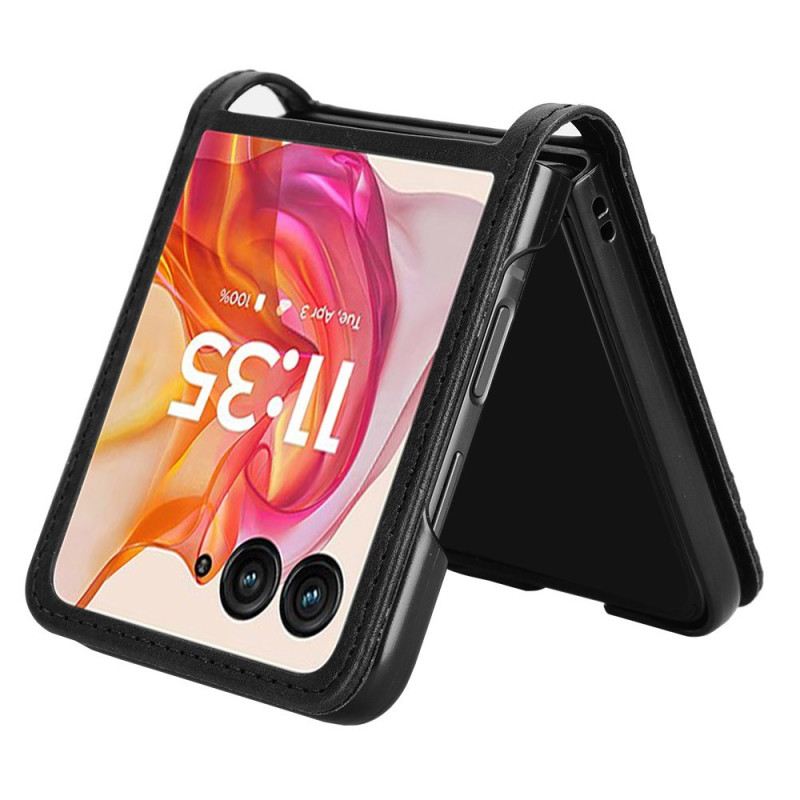 Mobiltelefon Tokok Motorola Razr 50 Ultra Vintage Frieze Kártyatartó