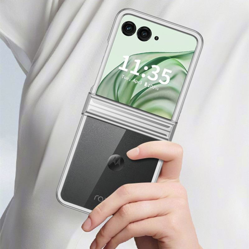 Telefontok Motorola Razr 50 Ultra Átlátszó Fém Hatású Felni