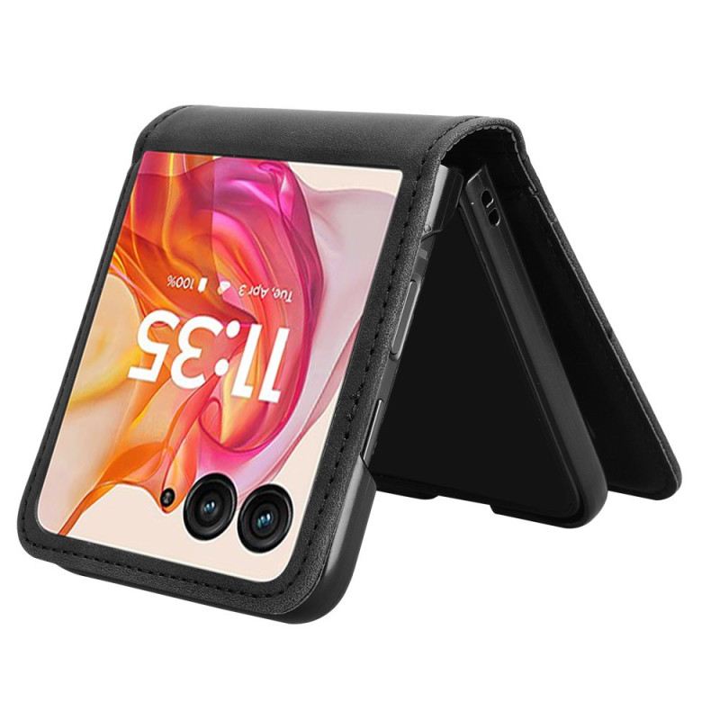 Telefontok Motorola Razr 50 Ultra Bőr Hatású Kártyatartó