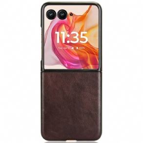 Telefontok Motorola Razr 50 Ultra Bőr Stílus