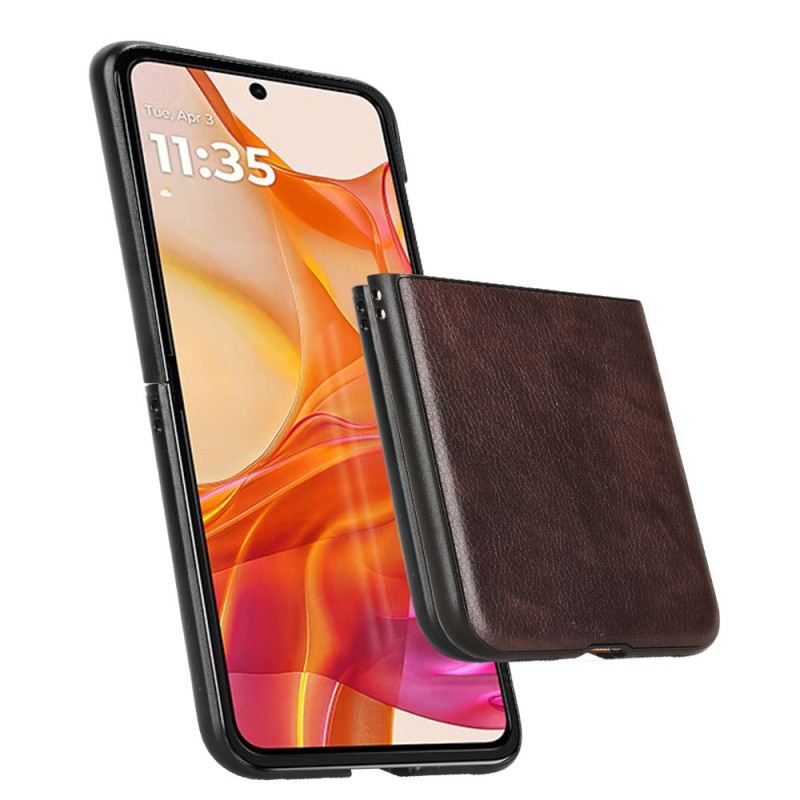 Telefontok Motorola Razr 50 Ultra Bőr Stílus