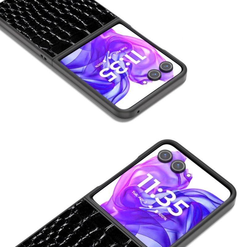 Tok Motorola Razr 50 Ultra Krokodil Textúrájú Bőr Abeel