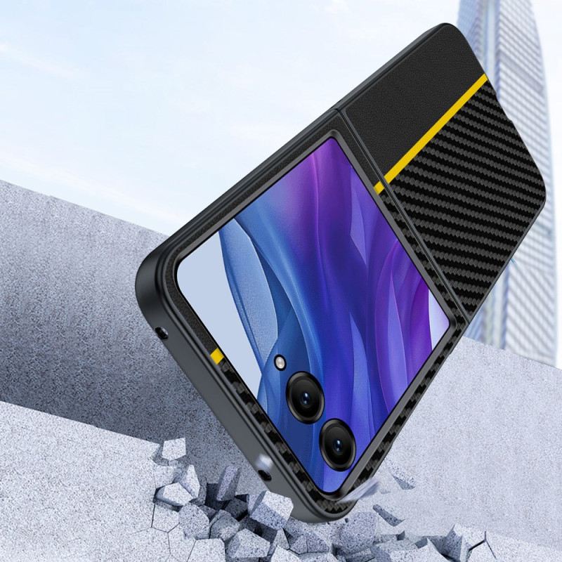 Tok Motorola Razr 50 Ultra Leesésgátló Szénszálas Textúra