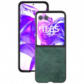 Tok Motorola Razr 50 Ultra Licsi Műbőr Abeel