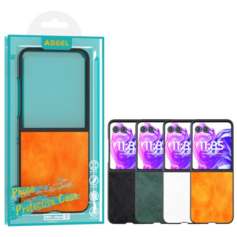 Tok Motorola Razr 50 Ultra Licsi Műbőr Abeel