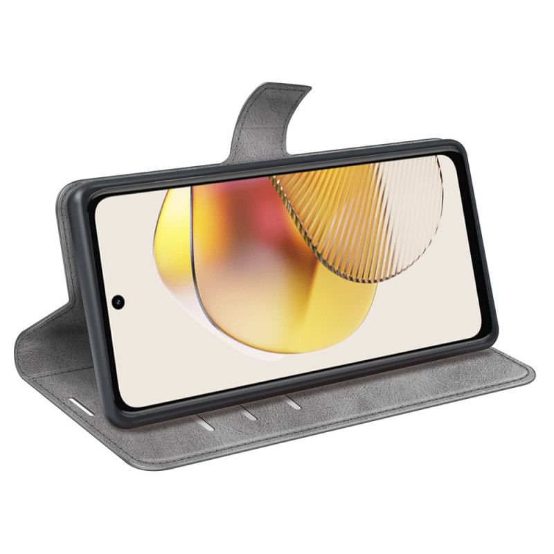 Fliptok / Bőrtok Moto G73 5G Bőr Hatás