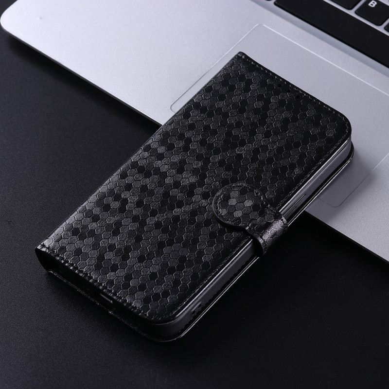 Fliptok / Bőrtok Moto G73 5G szíjjal 3d Strappy Design