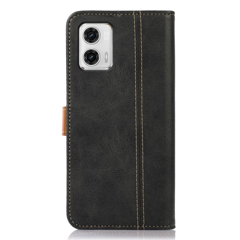 Fliptok / Bőrtok Moto G73 5G Szövet