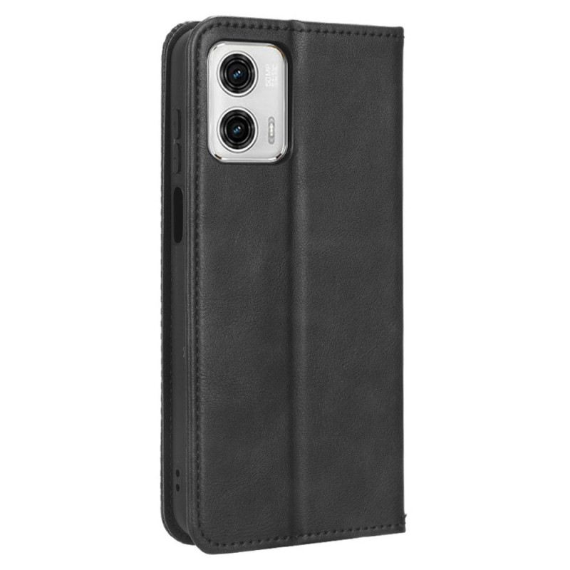 Fliptok Moto G73 5G Bőrtok Stilizált