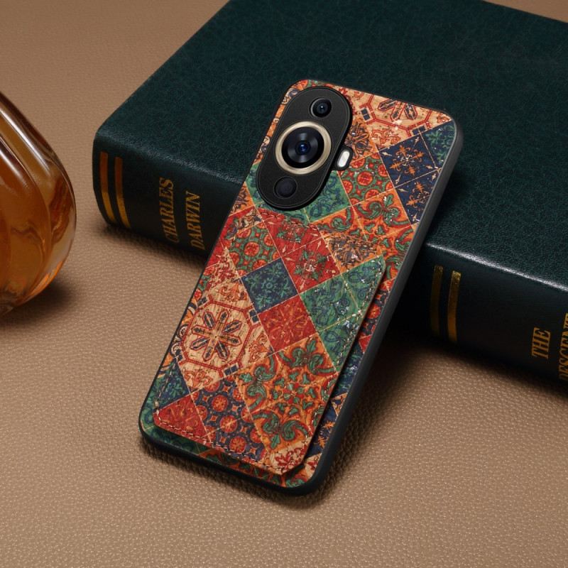 Telefontok Huawei Nova 11 Pro Virágmintás Kártyatartó