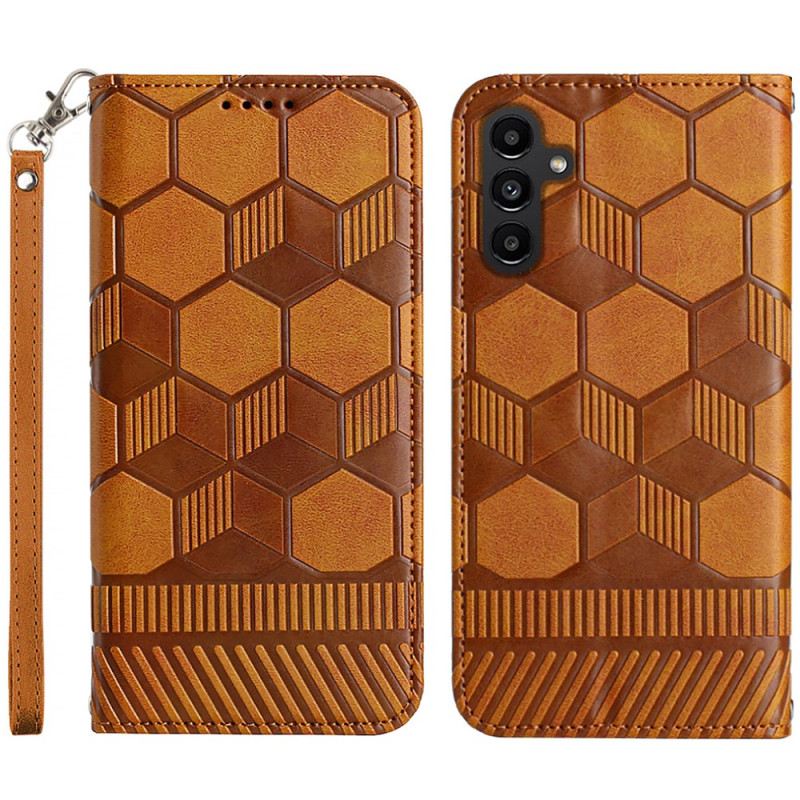 Fliptok / Bőrtok Samsung Galaxy A54 5G Labdarúgás Minta