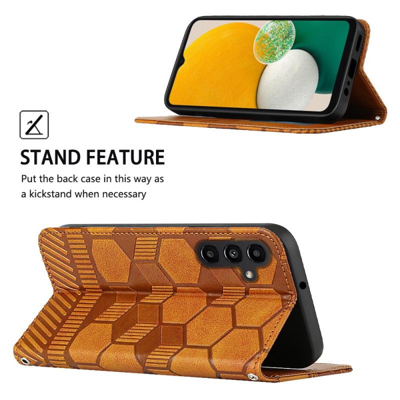 Fliptok / Bőrtok Samsung Galaxy A54 5G Labdarúgás Minta