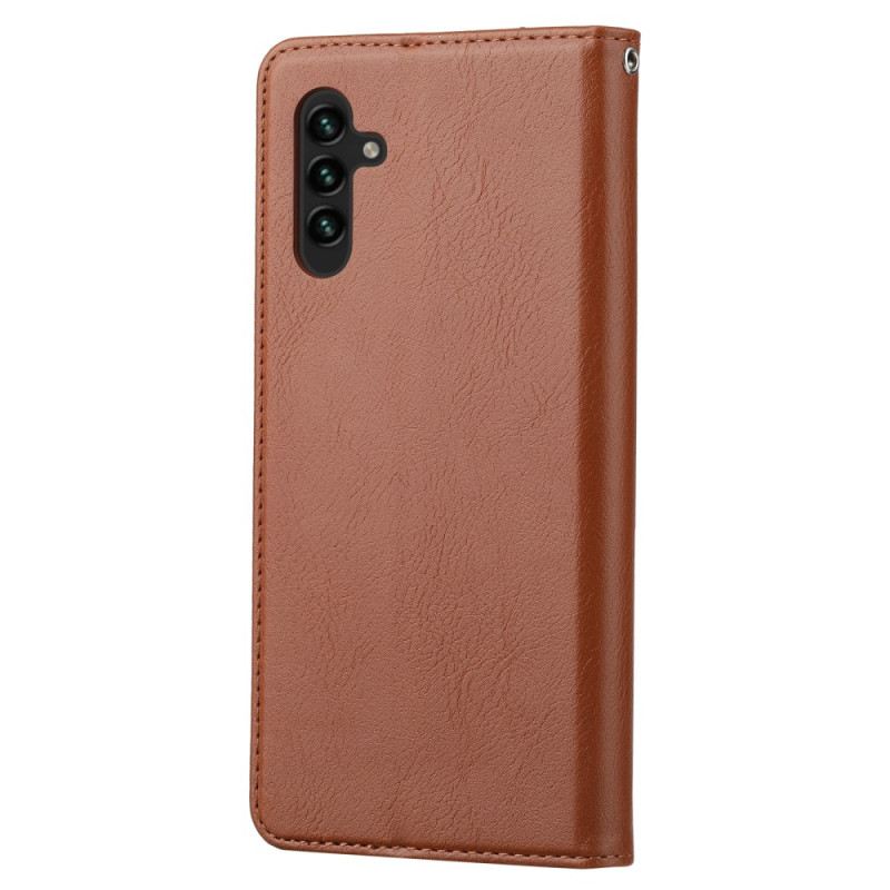 Fliptok Samsung Galaxy A54 5G Bőrtok Műbőr Kártyatartó