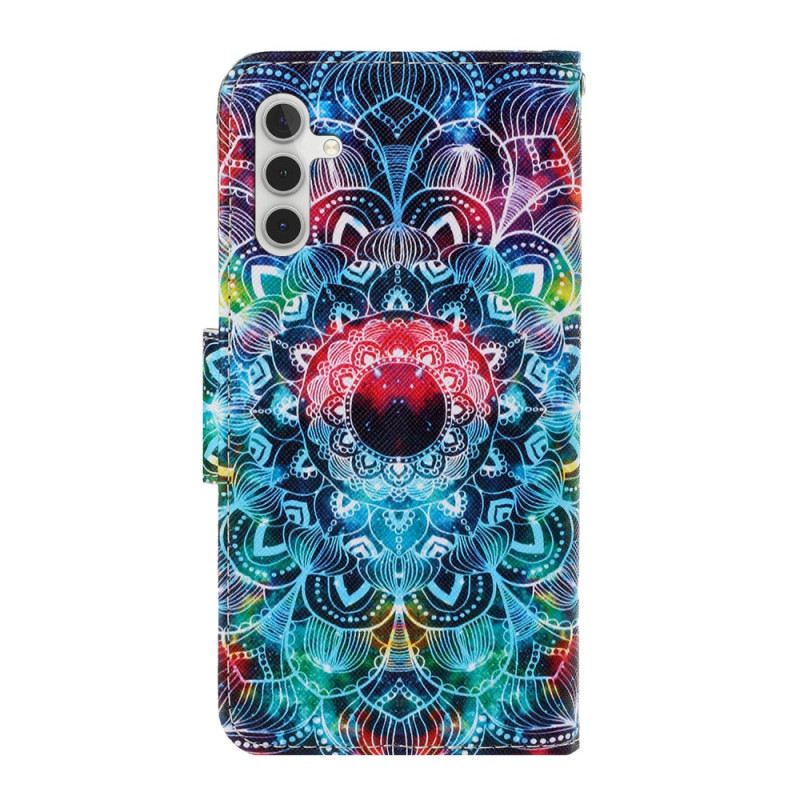 Fliptok Samsung Galaxy A54 5G szíjjal Pántos Mandala