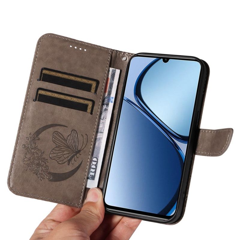 Kinyitható Tokok Realme C63 Grafikus Pillangó