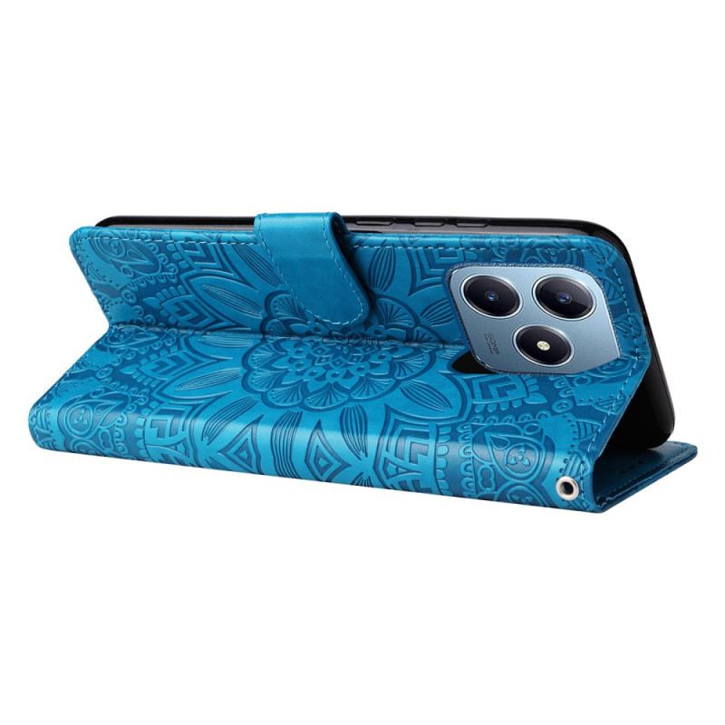 Kinyitható Tokok Realme C63 Napraforgó Minta