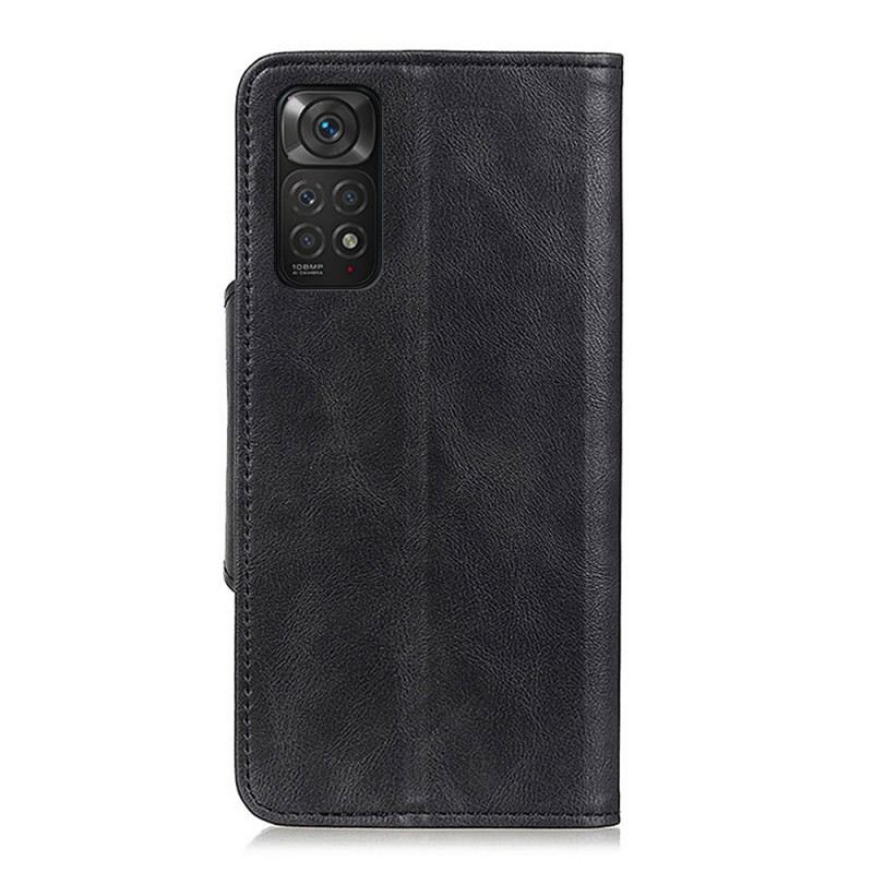 Fliptok / Bőrtok Xiaomi Redmi Note 11 / 11S Műbőr Gomb