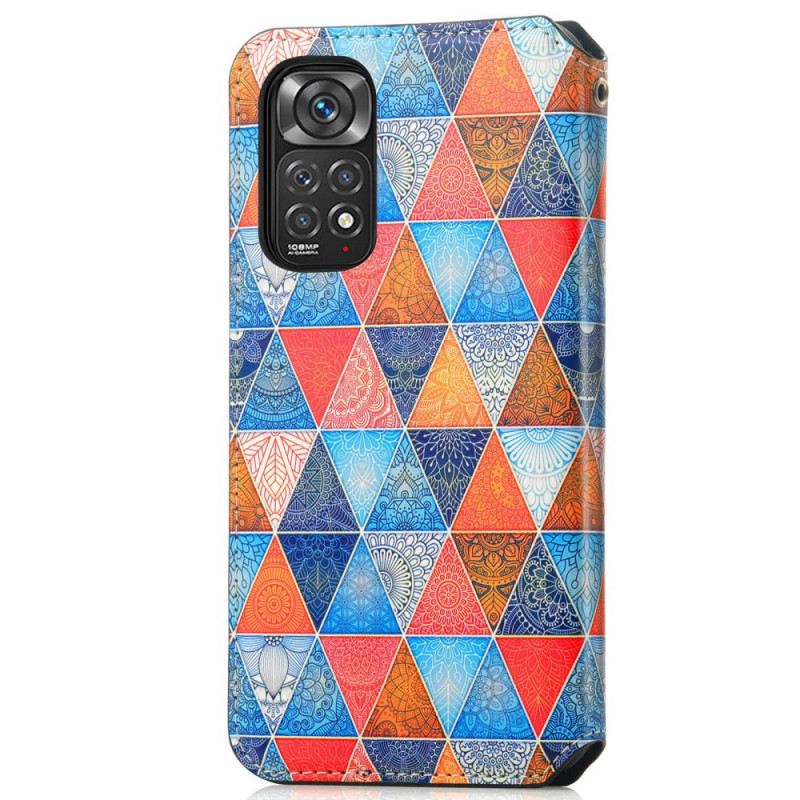 Fliptok Xiaomi Redmi Note 11 / 11S Bőrtok Caseno Rfid Kialakítás