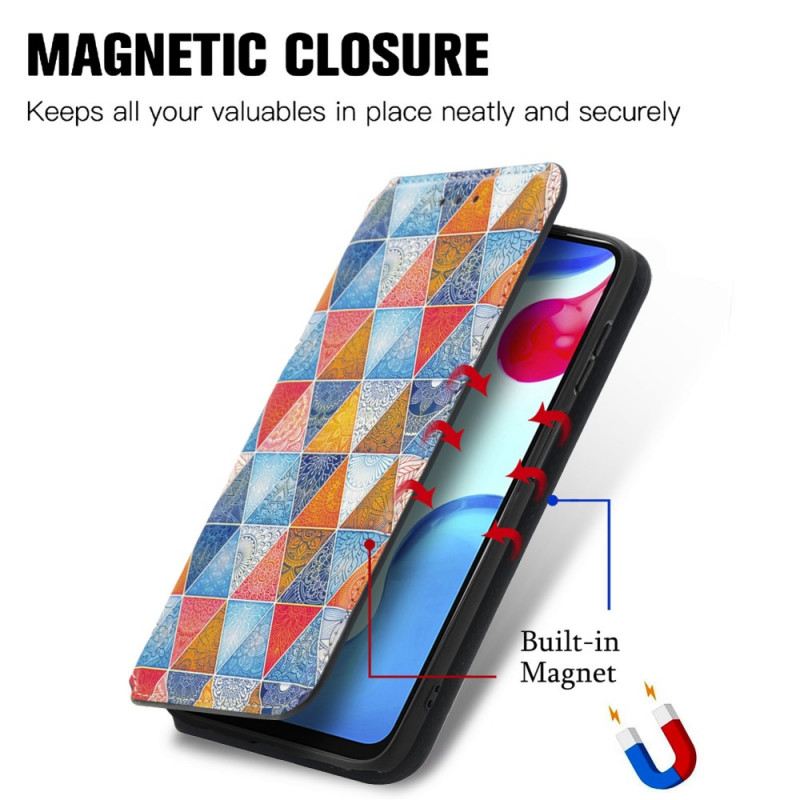Fliptok Xiaomi Redmi Note 11 / 11S Bőrtok Caseno Rfid Kialakítás