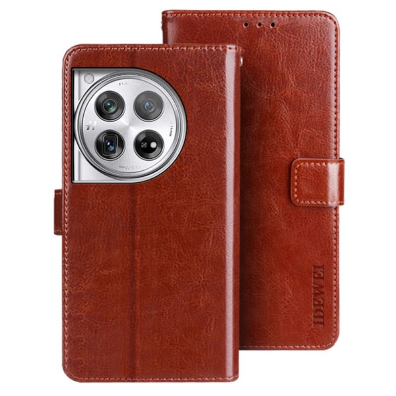Bőrtok Oneplus 12 5g Műbőr Retro Idewei