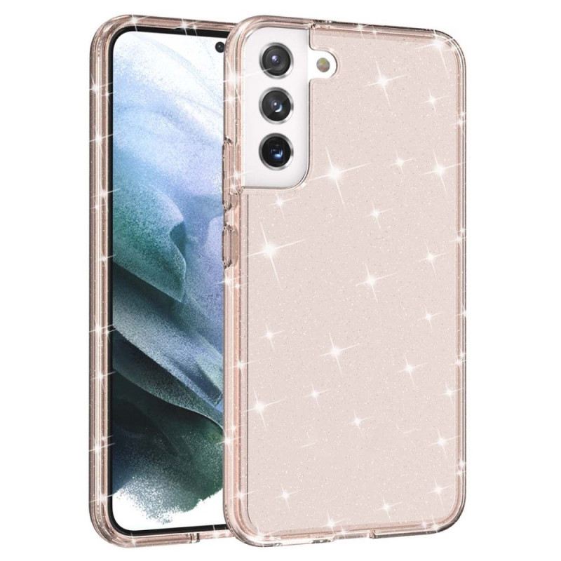 Tok Samsung Galaxy S22 Plus 5G Átlátszó Flitterek