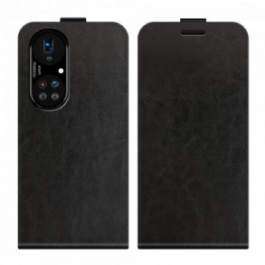 Kinyitható Tokok Huawei P50 Pro Fliptok Függőleges Szárnyas Bőrhatás