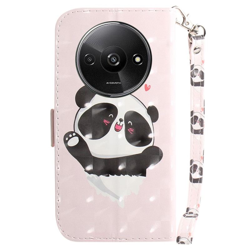 Fliptok Poco C61 Panda Love Szíjjal
