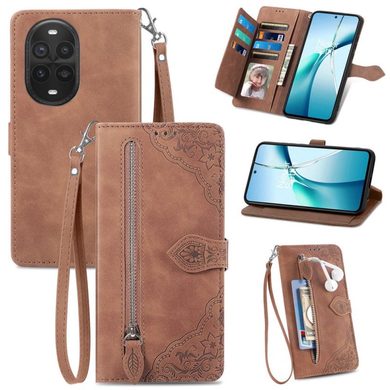 Bőrtok Huawei Nova 13 Pro Csipke Nyomtatás