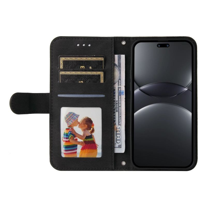 Bőrtok Huawei Nova 13 Pro Dekoratív Szegecs És Nyakpánt