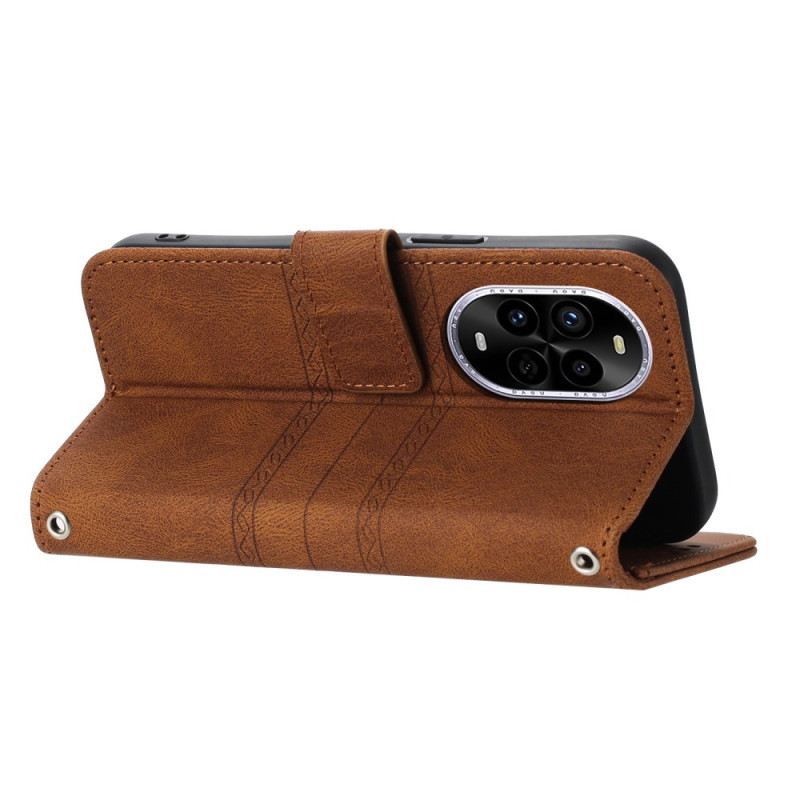 Bőrtok Huawei Nova 13 Pro Dupla Fríz