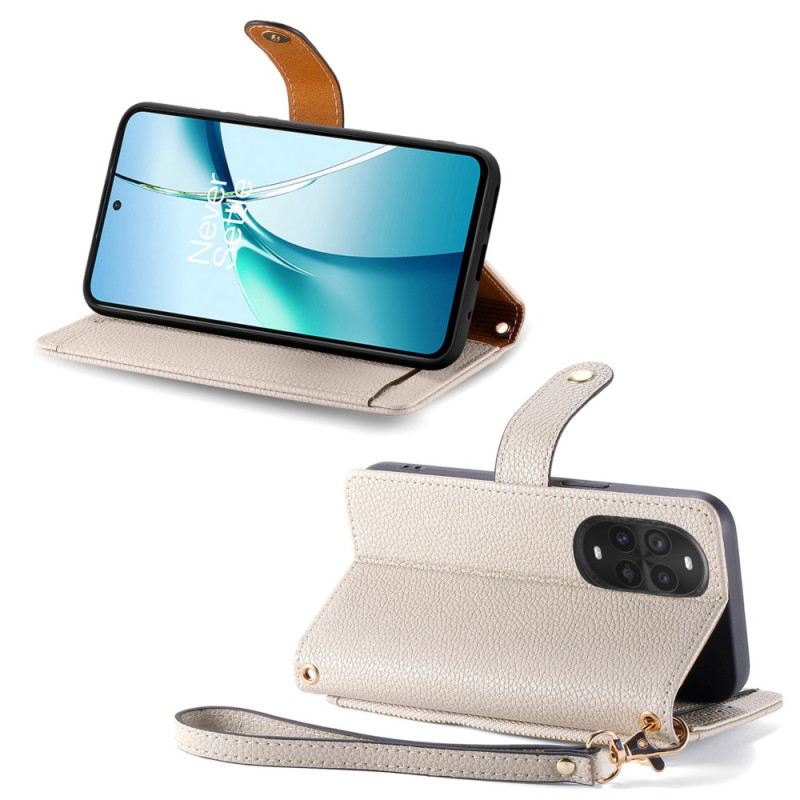 Kinyitható Bőrtok Huawei Nova 13 Pro Szívmintás Rfid-védelem